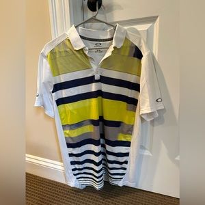 Men’s Oakley Golf Shirt Size Medium White And Green Shingle Creek Golf Club